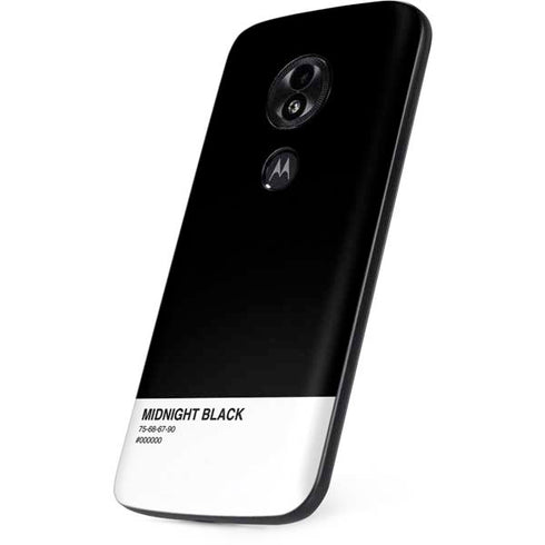 Midnight Black Moto E5 Play Skin